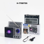JIOC H-770BTDS Соларно Преносимо радио с Bluetooth колонка, FM радио, USB, TF карта и AUX