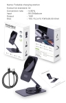 WC-55 MagSafe 15W магнитна Алуминиева Поставка Безжично Зареждаща Стойка за Телефон