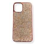 Кейс за телефон  с камъни D130 за iPhone 14 Plus (Rose Gold)