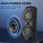 ZQS10206 / 10209 Подвижна Двойна Караоке 2x12\'\' Sing-e 50W тонколона+ безжичен микрофон