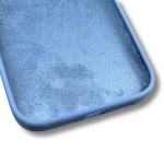 Silicone case TP-59 +камера за iPhone 15 - Тъмно Син