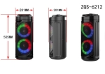 ZQS6212 Портативна Двойна Караоке 2x6.5\'\' 10Wx2 Sing-e тонколона+жичен микрофон 3000mAh