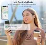 Черен Key Finder FM-W1 Проследяване на багаж, Проследяване като Airtag Работи с Find My (само за iOS), MFi Certified