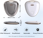 Черен Key Finder FM-W1 Проследяване на багаж, Проследяване като Airtag Работи с Find My (само за iOS), MFi Certified