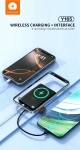 WUW Y165 Magnetic Power Bank 5,000mAh 15W с магнитно безжично зареждане