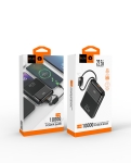 WUW Y158 Power Bank 10,000mAh 22.5W с вградени Type-C и Lightning кабели
