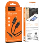 HOCO UPA28 Aux 3.5mm Към 2 RCA - Черен