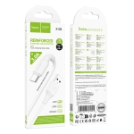 HOCO кабел X120 USB към Micro USB (1M) - Бял