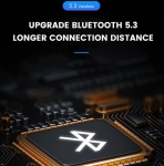 Ai-W07 Цветен LED RGB Bluetooth преносим високоговорител - Черен