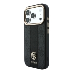 2500 GUESS HC MAGSAFE 4G W/ IP18 PRO PU STRIPE ROUND AND CLASSIC LOGOS BLACK