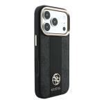 2517 GUESS HC MAGSAFE 4G W/ IP18 PRO MAX PU STRIPE ROUND AND CLASSIC LOGOS BLACK