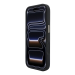 2517 GUESS HC MAGSAFE 4G W/ IP18 PRO MAX PU STRIPE ROUND AND CLASSIC LOGOS BLACK