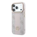 2623 GUESS HC MAGSAFE 4G W/ IP18 PRO PINK PU STRIPE ROUND AND CLASSIC LOGOS