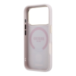 2623 GUESS HC MAGSAFE 4G W/ IP18 PRO PINK PU STRIPE ROUND AND CLASSIC LOGOS