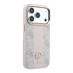 2630 GUESS HC MAGSAFE 4G W/ IP18 PRO MAX PINK PU STRIPE ROUND AND CLASSIC LOGOS