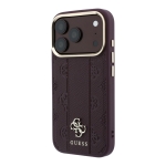 3149 GUESS HC MAGSAFE PU IP18 PRO BURGUNDY  STRIPE HS PEONY 4G LOGO
