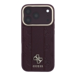 3149 GUESS HC MAGSAFE PU IP18 PRO BURGUNDY  STRIPE HS PEONY 4G LOGO