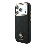 3231 GUESS HC MAGSAFE PU IP18 PRO MAX BLACK STRIPE HS PEONY 4G LOGO