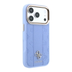 3279 GUESS HC MAGSAFE PU IP18 PRO MAX LIGHT BLUE STRIPE HS PEONY 4G LOGO