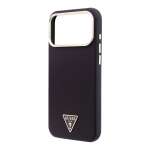 3514 GUESS HC MAGSAFE SW PU IP18 PRO MAX BURGUNDY KEVLAR TRIANGLE LOGO