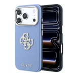 4313 GUESS HC SW SMOOTH IP18 PRO MAX LIGHT BLUE PU & BIG STRASS LOGO