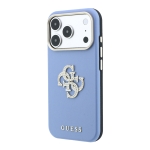 4313 GUESS HC SW SMOOTH IP18 PRO MAX LIGHT BLUE PU & BIG STRASS LOGO