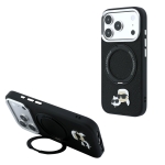 8649 KARL HC MAGSAFE IP18 PRO BLACK PU W/RING STAND 360 KC HEADS PIN