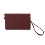 9494 GUESS PHONE POUCH PEONY PU W/4G & CLASSIC LOGOS STRIPE BURGUNDY