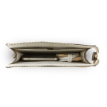 9594 GUESS PHONE POUCH 4G PU W/ROUND 4G & CLASSIC LOGOS STRIPE BROWN