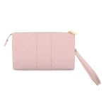 9624 GUESS PHONE POUCH PEONY PU W/4G & CLASSIC LOGOS STRIPE PINK