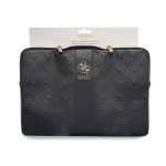 9853 GUESS COMP. SLEEVE PEONY PU 4G & CLASSIC LOGOS STRIPE BLACK 14/15\"