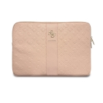 9877 GUESS COMP. SLEEVE PEONY PU 4G & CLASSIC LOGOS STRIPE PINK 14/15\"