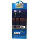 Силиконов кабел L✮STAR LS-09 USB към Микро USB  - Бял
