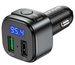 HOCO E67 FM Трансмитер с Bluetooth 2USB (18W, 3.0A)