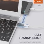 LC140 Адаптер LDNIO USB-C към USB-A OTG Pendrive
