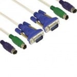 VCom Комплект кабели KVM switch set 1.5м