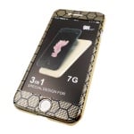 360 Градусов пластмасов кейс 888 LUX за iPhone 7G / 8G - Златен шестоъгълник
