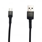 Плетен кабел LS-72 L Star USB към Micro USB - Черен