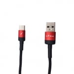Плетен кабел LS-72 L Star USB към Type-C Черен