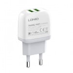 Зарядно устройство LDNIO 2219 2.4A 2 port - USB към Lightning