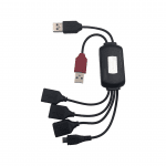 HUB Разклонител USB към USB Micro USB 2.0   SY-HU8 - Черен