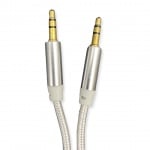AUX-2 кабел за музика с 2 пина - Сив