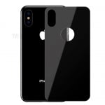 5D Заден стъклен протектор за iPhone X / XS - Черен