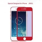 5D Стъклен протектор за капак за iPhone 7G / 8G - Червен